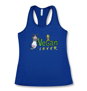 Vegan Racerback Tank Tops for Women's Workout | 100% Cotton | Vegan Lover
